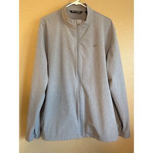 Travis Mathew Full Zip Performance Golf Jacket Gray Mens XL The Meadows